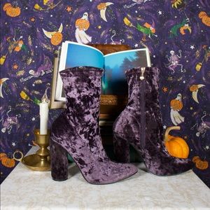 Witchy Velvet Boots